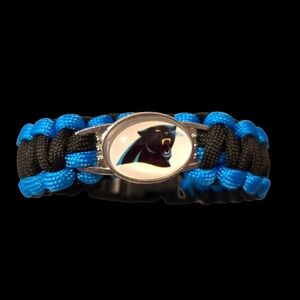 Carolina Panthers Black and Blue Paracord Bracelet